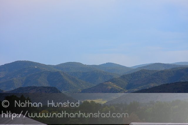 The Hogback mountains in the distance at the Colorado Irish Festival